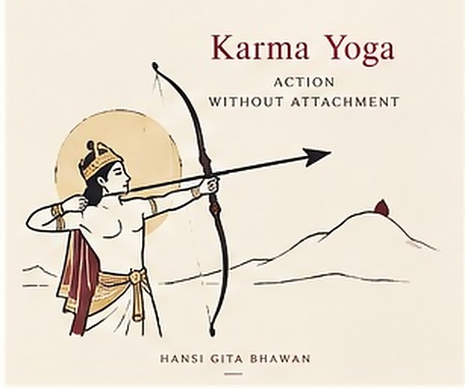 An archer drawing his bow toward a distant mark under a wide sun. The card carries its title in English.