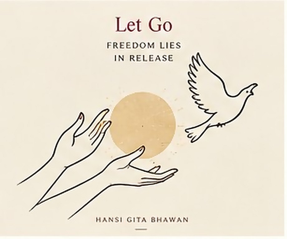 Two open hands releasing a white bird into the light. The card carries its title in English.