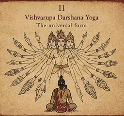 Plate 11 — Vishvarupa Darshana Yoga: The universal form