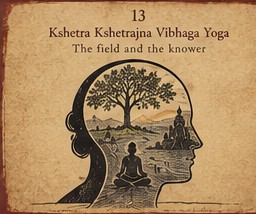 Plate 13 — Kshetra Kshetrajna Vibhaga Yoga: The field and the knower