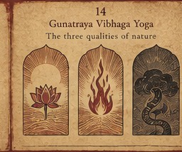Plate 14 — Gunatraya Vibhaga Yoga: The three qualities of nature